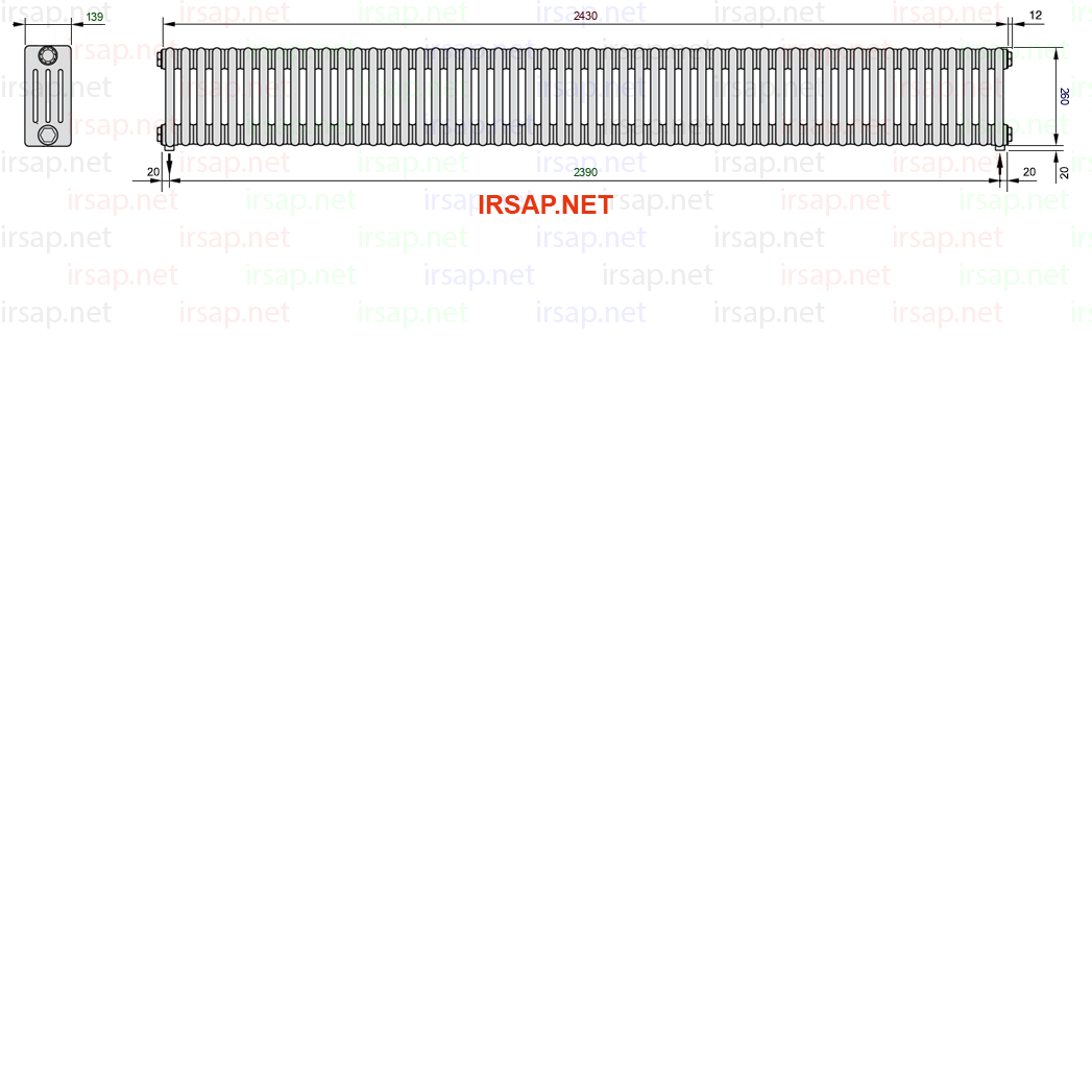 Радиатор IRSAP Tesi 40260/54 T16 CL 01
